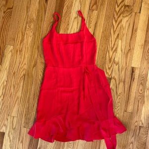 Super cute red dress!